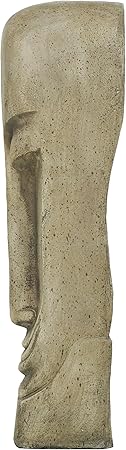 Deco 79 Resin Face Decorative Sculpture Tall Distressed Totem Home Decor Statue, Accent Figurine 1